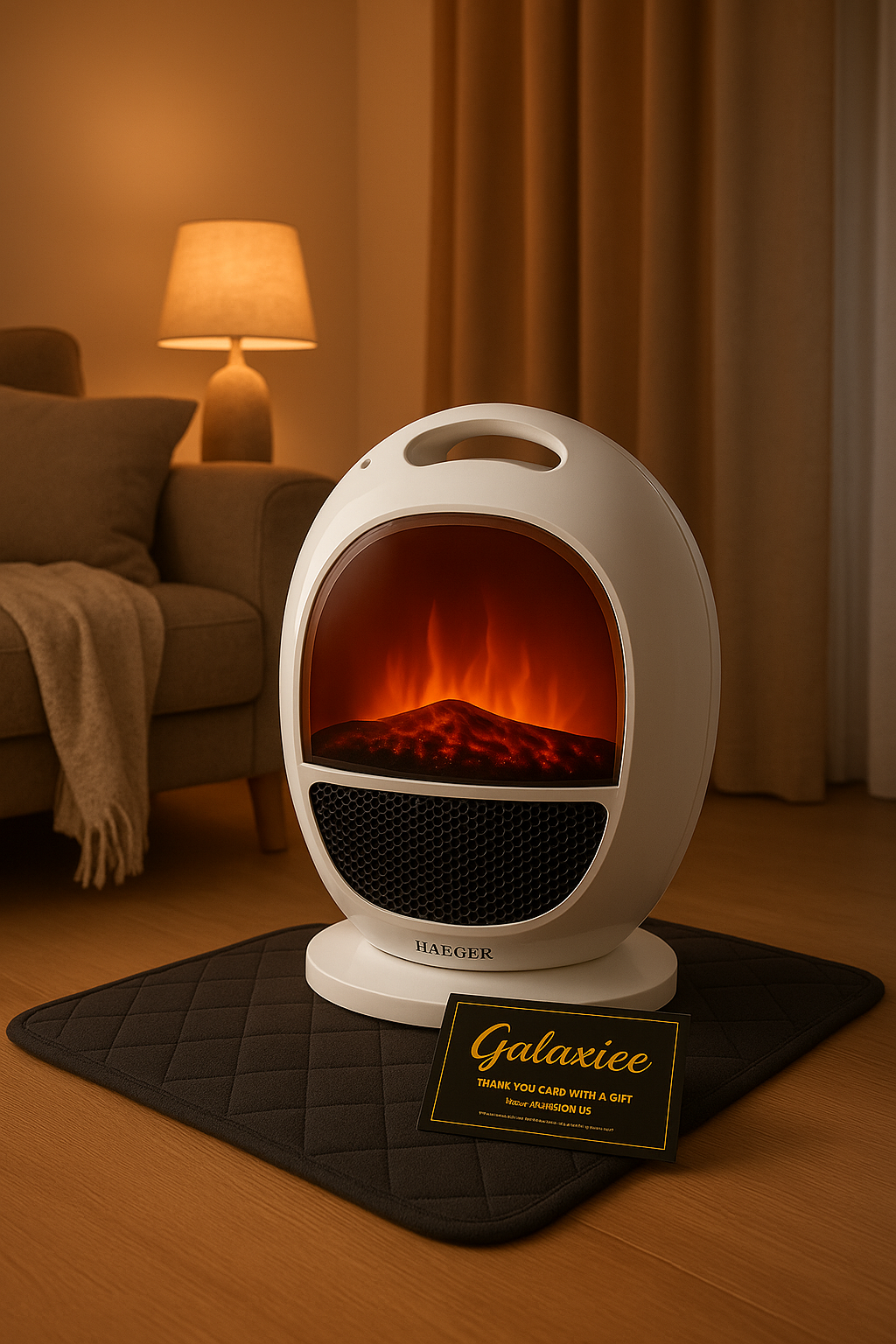 Original Haeger Flame Heater Fan Heater