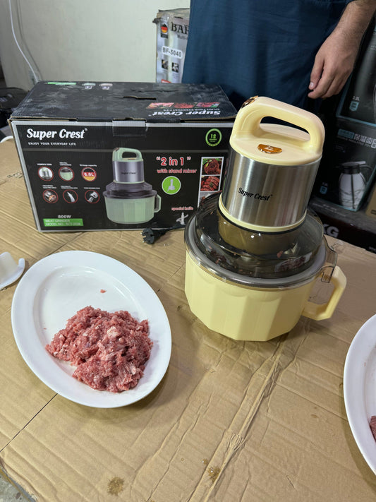Silver Crest SC-7070 Electric Food Chopper & Meat Grinder – 4-Blade Multi-Functional Processor