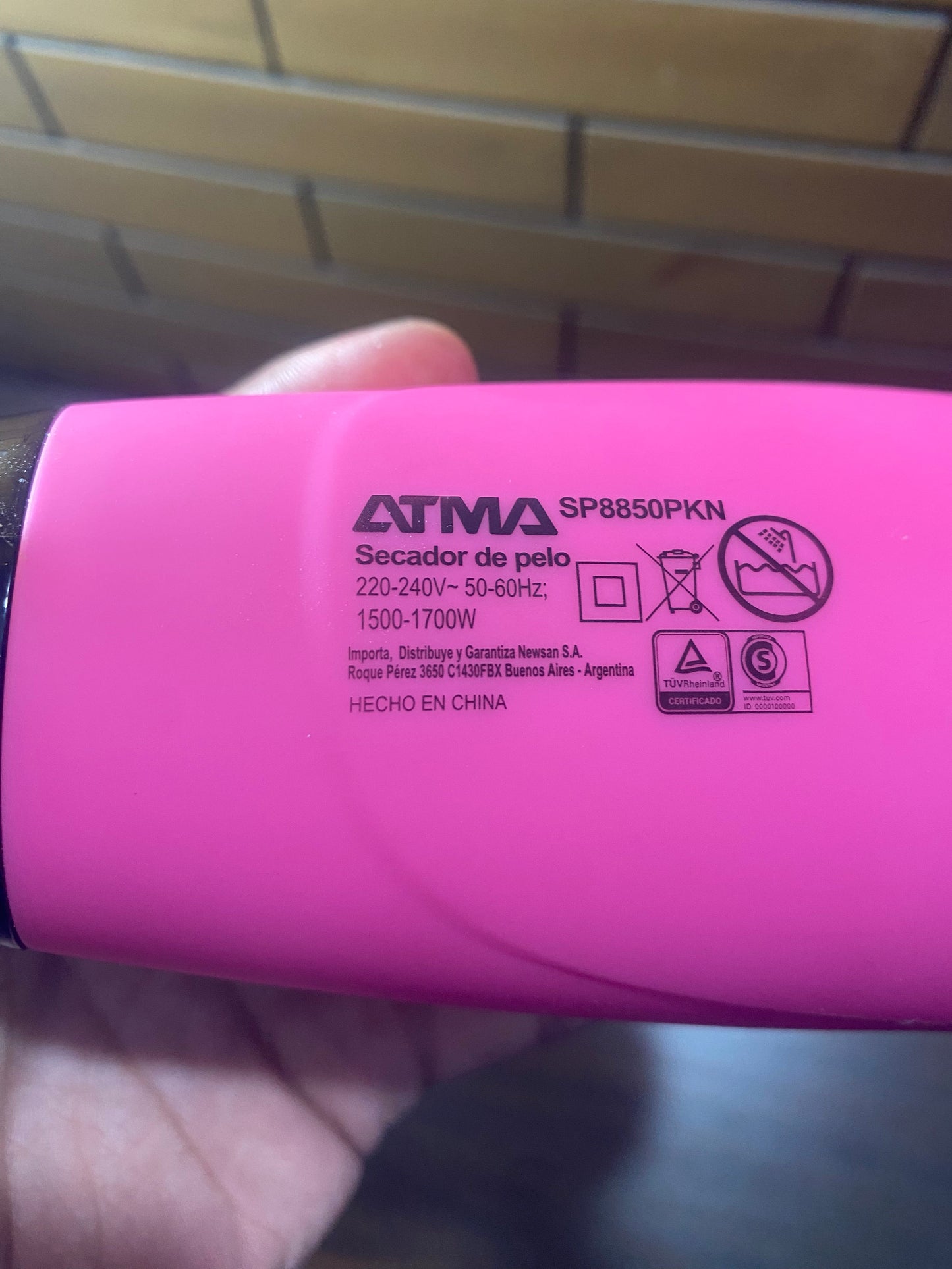 ATMA Argentina Mini Portable Hair Dryer | 1700w & Powerful