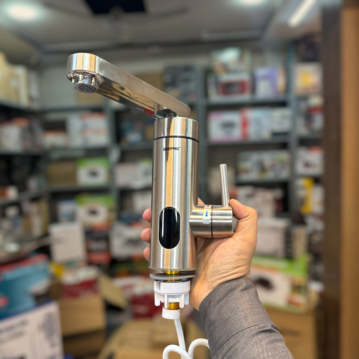 Geepas Instant Electric Water Heating Faucet – Model GWF61223P | Quick Hot Water Tap