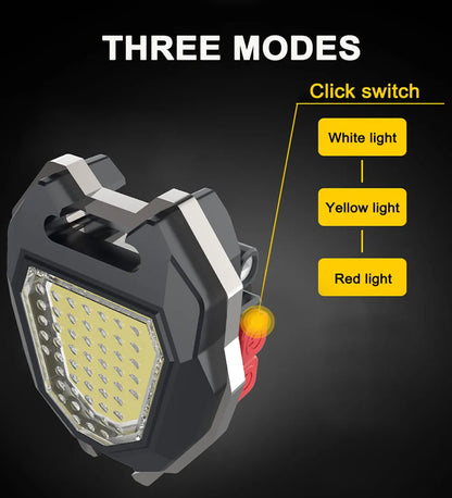 6 in 1 Multifunctional LED Powerful Flashlight Keychain