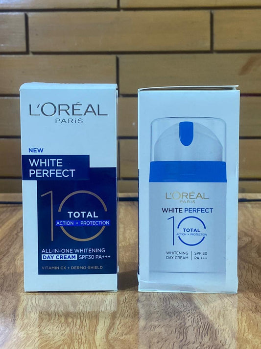 White Perfect Total 10 Whitening Day Cream | 100% Original Indonesia