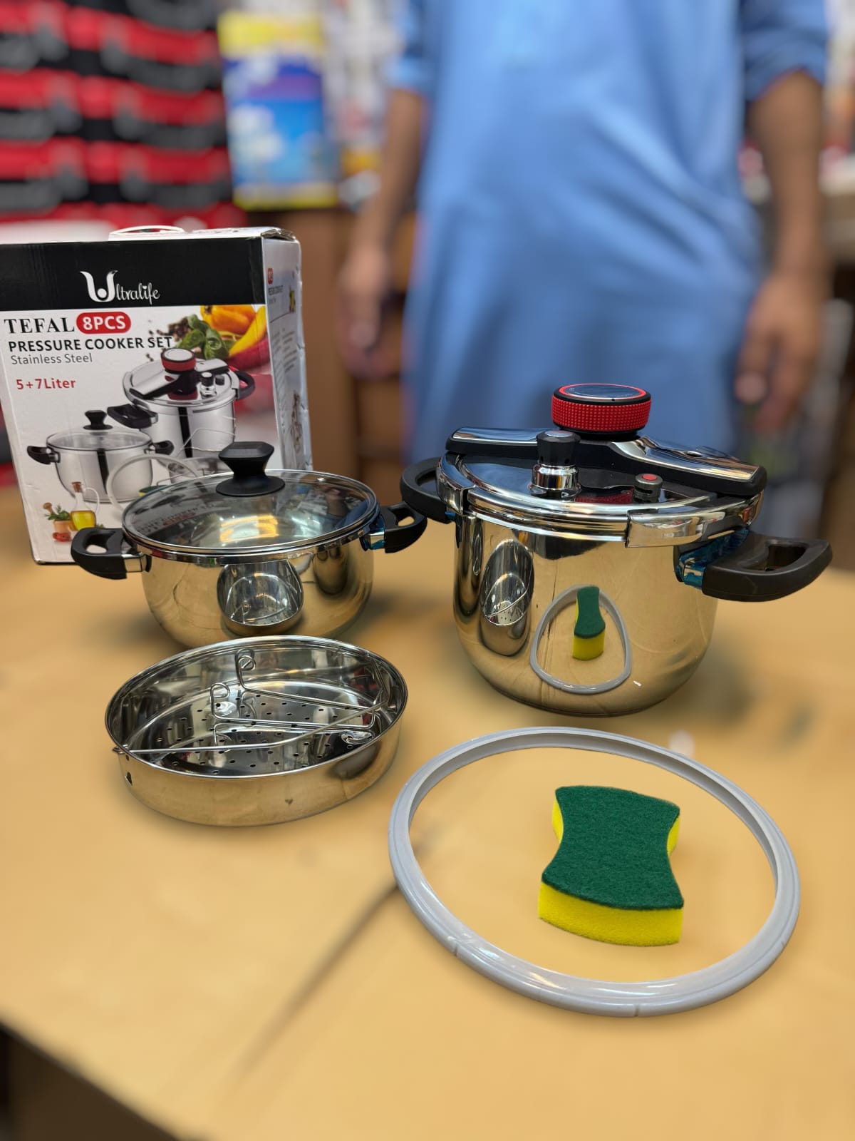 Tefal 3 in 1 Pressure Cooker 7+5 L
