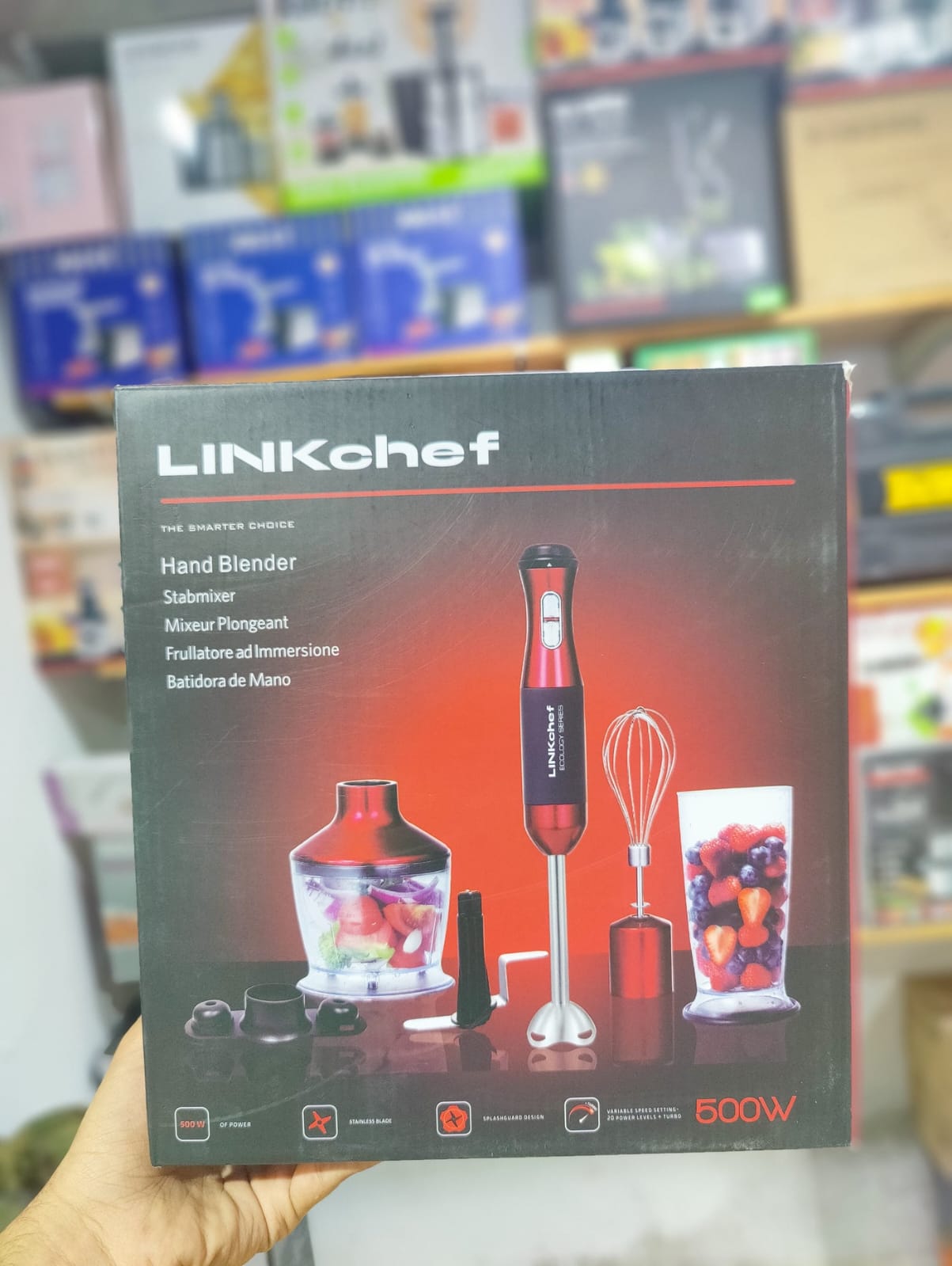 LINKChef 5 in 1 Hand Blender Multi Function Kitchen Mixer Set