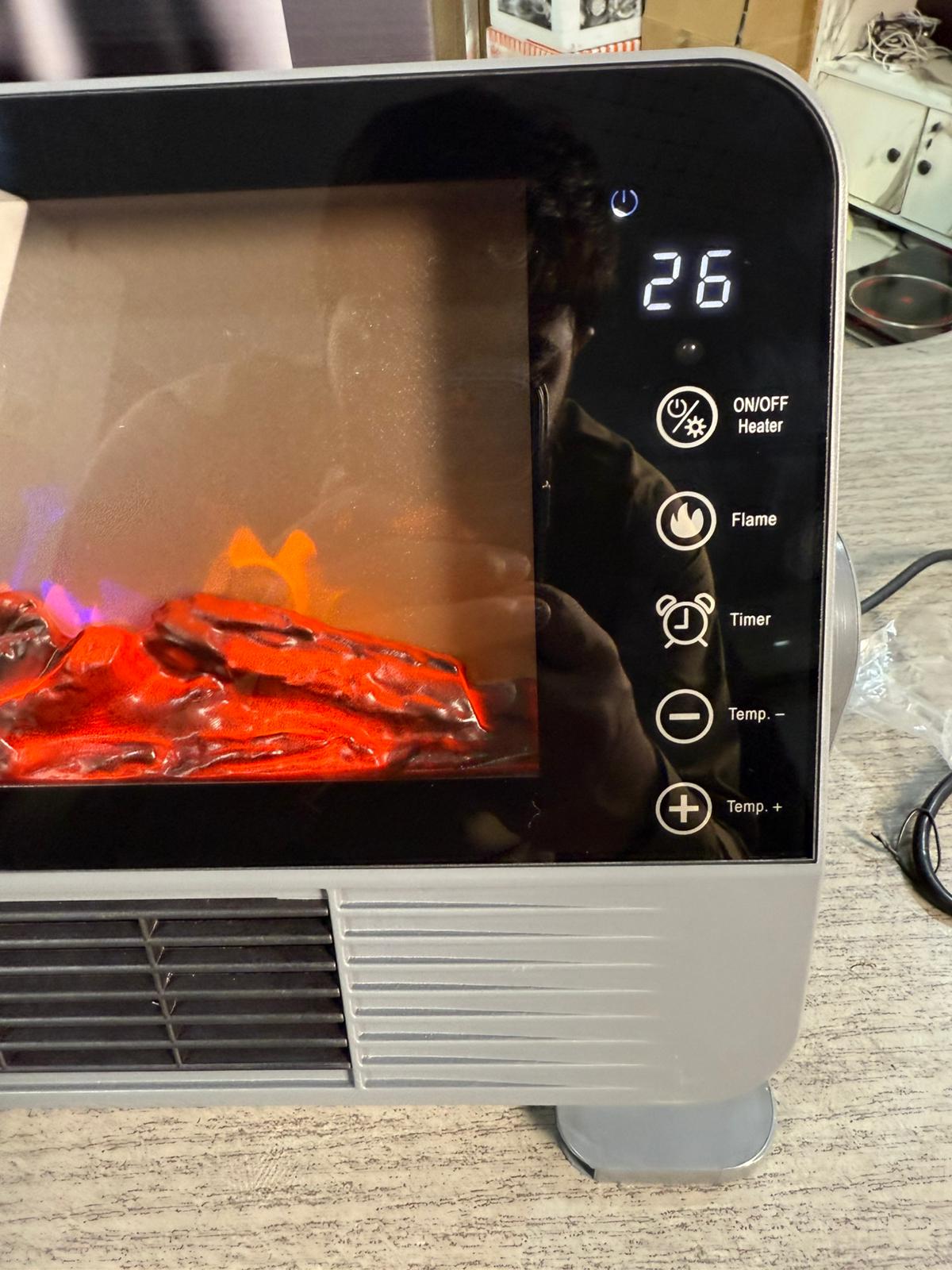 1500W Electric Fireplace Heater with Remote