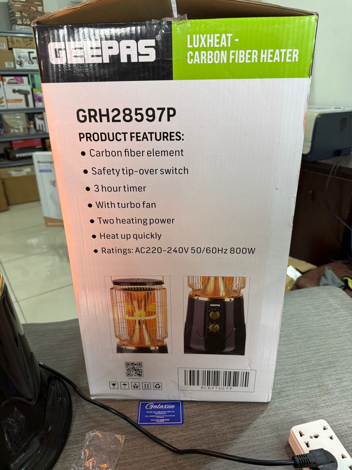 Geepas LuxHeat Carbon Fiber Heater (GRH28597P)