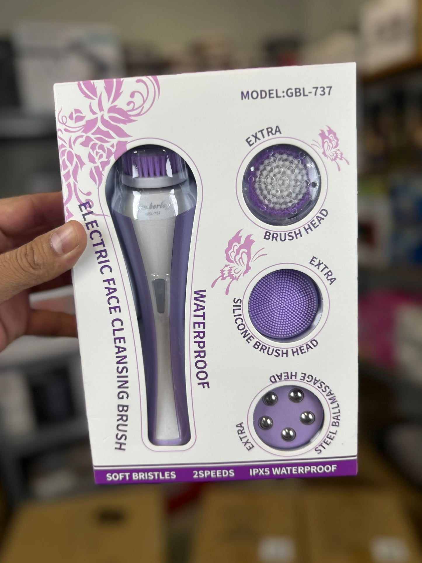 Electric Face Cleansing Brush GBL-737 – Deep & Gentle Daily Skincare