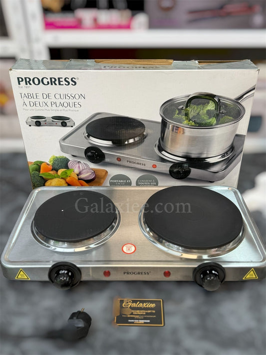 Progress UK Lot Double Electric Hot Plate 2500W | Galaxiee