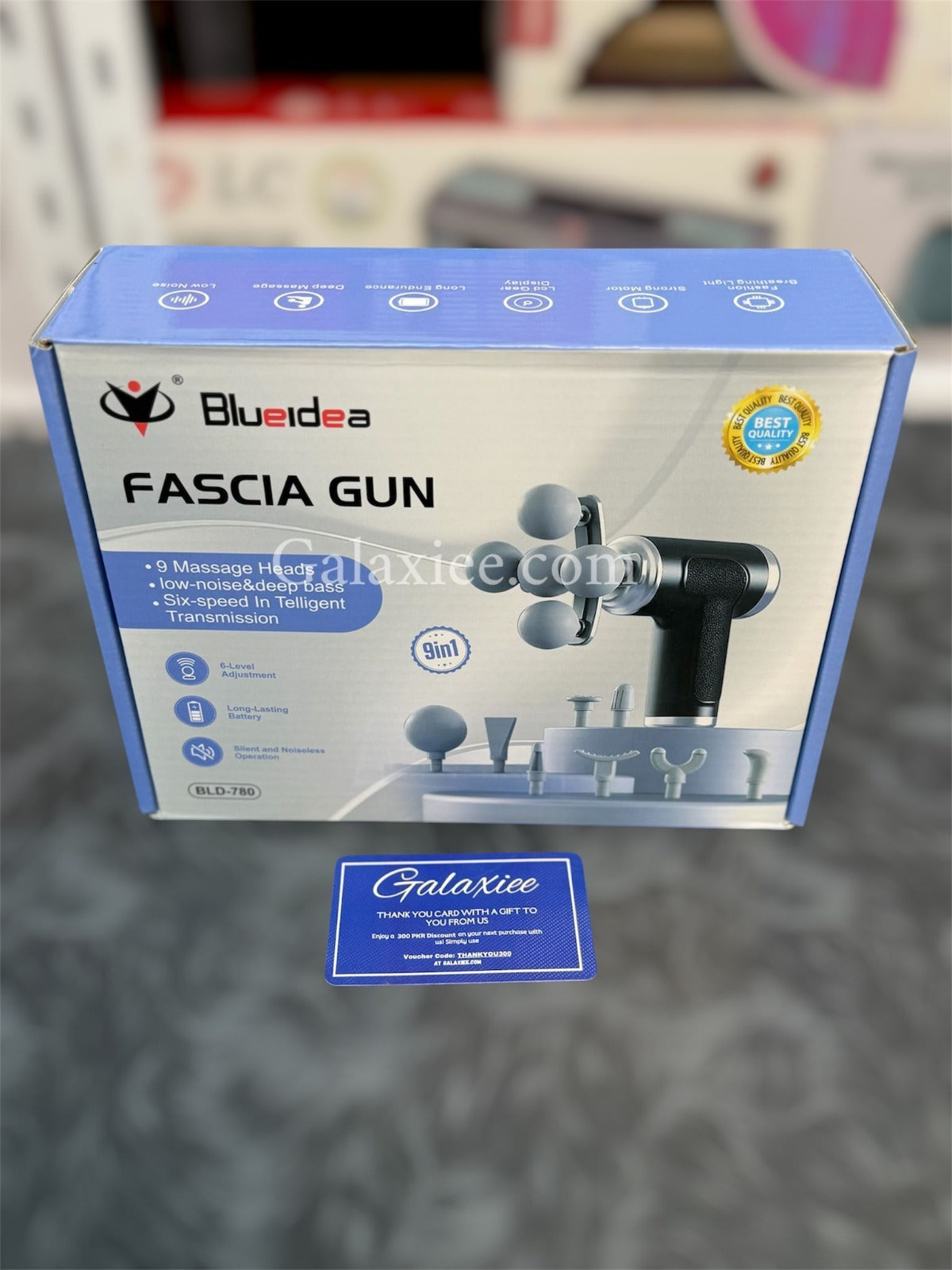 Blueidea BLD-780 Fascia Gun 9-in-1 Deep Tissue Muscle Massager