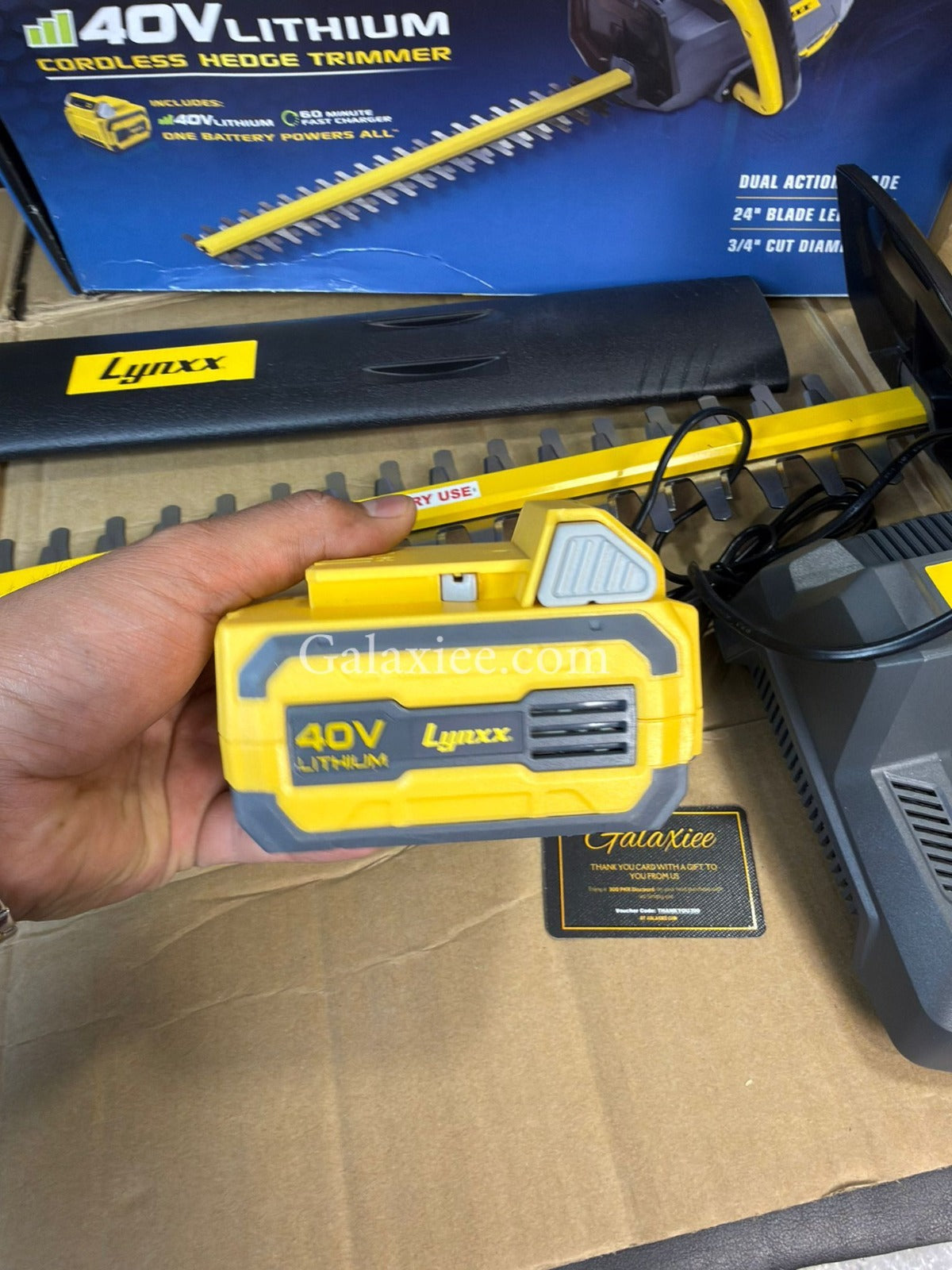 Lynxx 40V Cordless Hedge Trimmer USA Lot 24 Inch Galaxiee