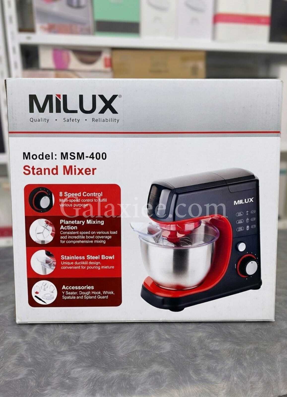 Milux MSM400 Stand Mixer 3L 400W 8 Speed Galaxiee