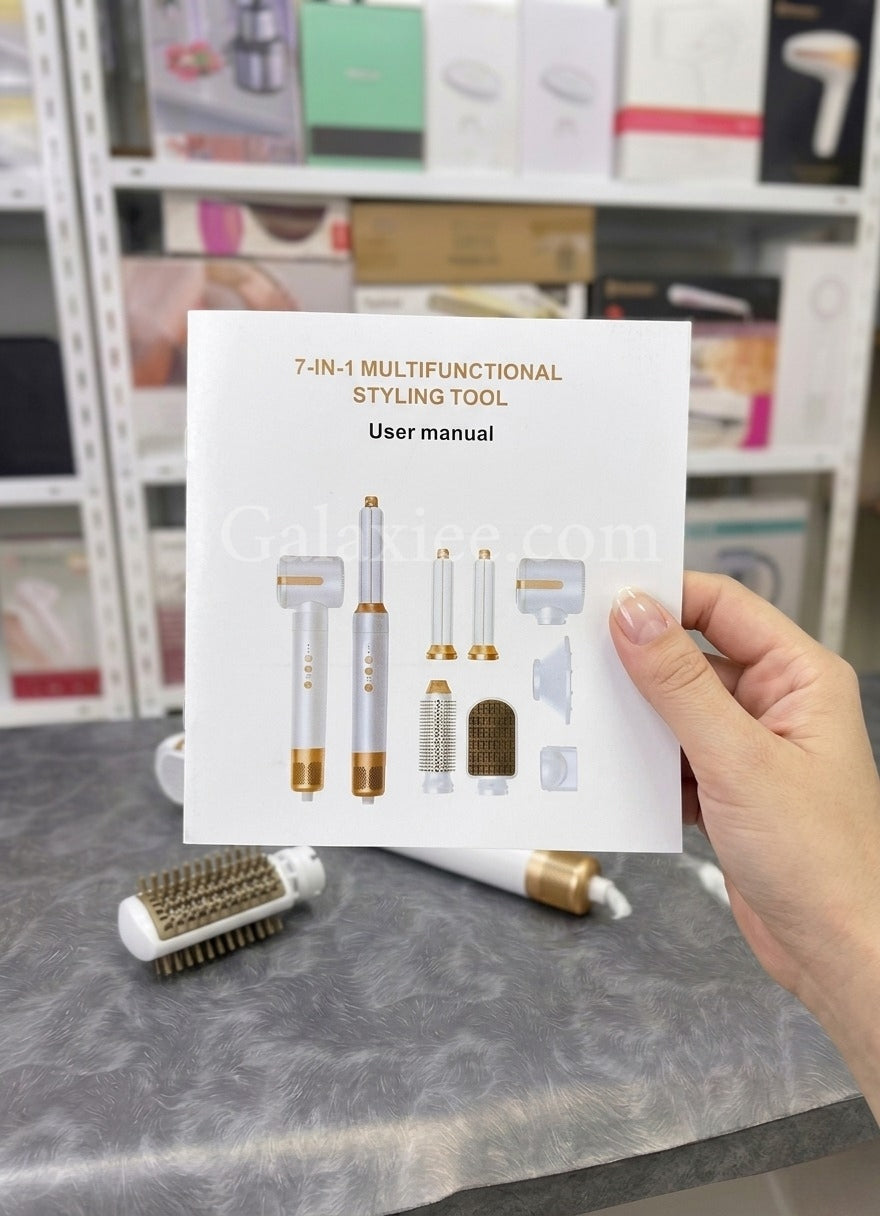 7-in-1 Hair Styler Professional Multi Styling Tool Galaxiee