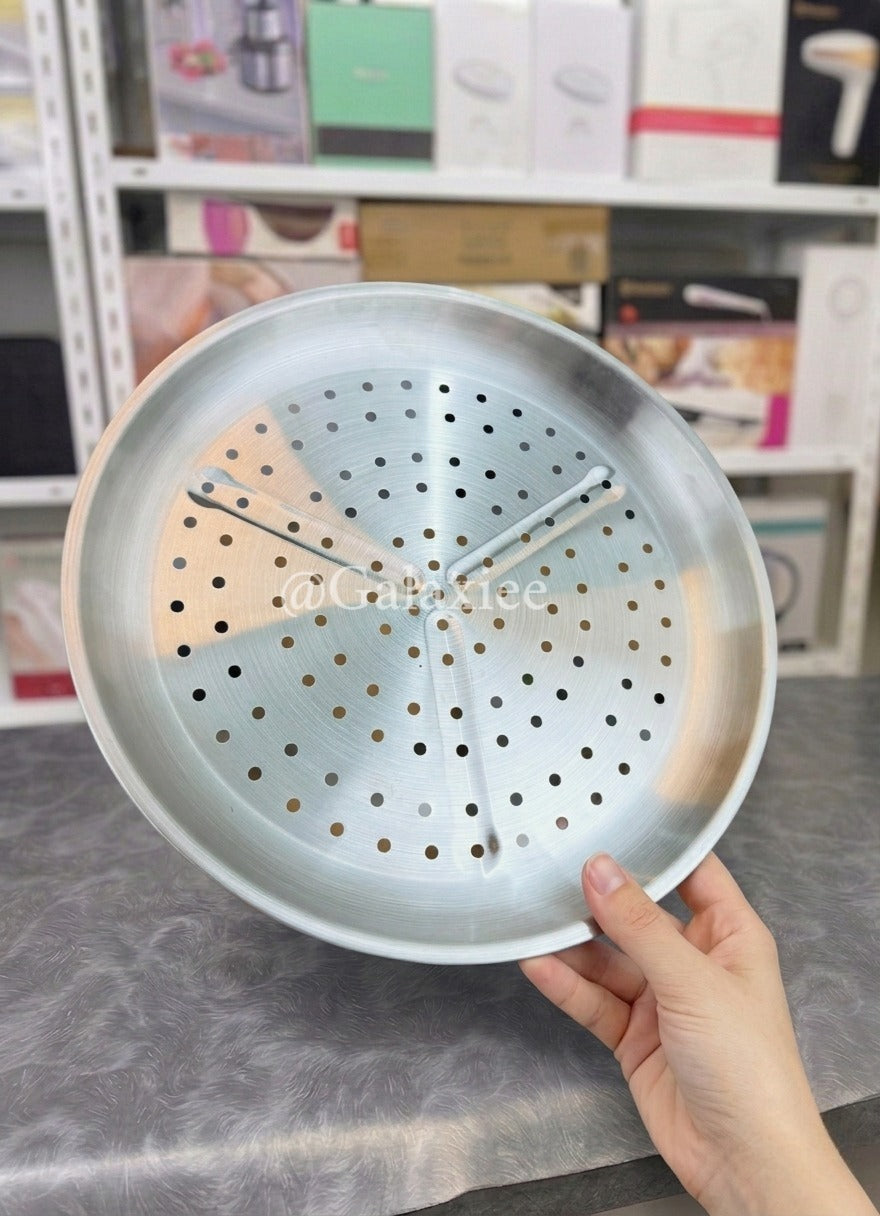 Lot Imported Laser Coating Deep Fry Pan 32CM with Food Steamer Galaxiee