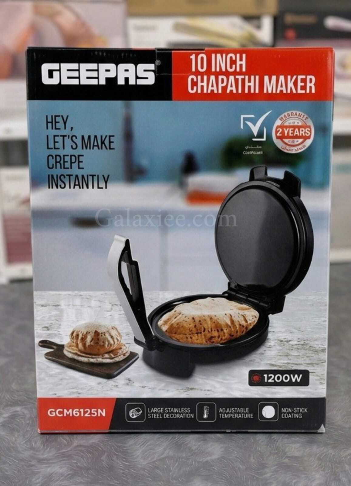 Geepas GCM6125N Electric Chapathi Maker