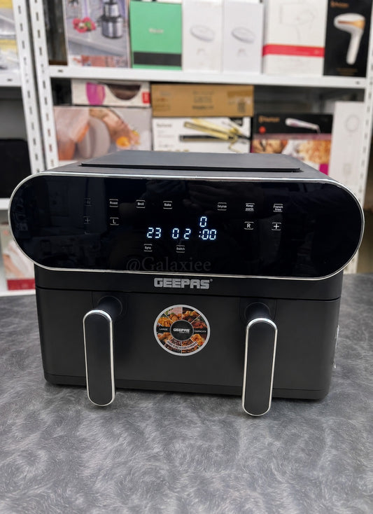 Geepas GAF37532 11L Dual Basket Air Fryer Galaxiee