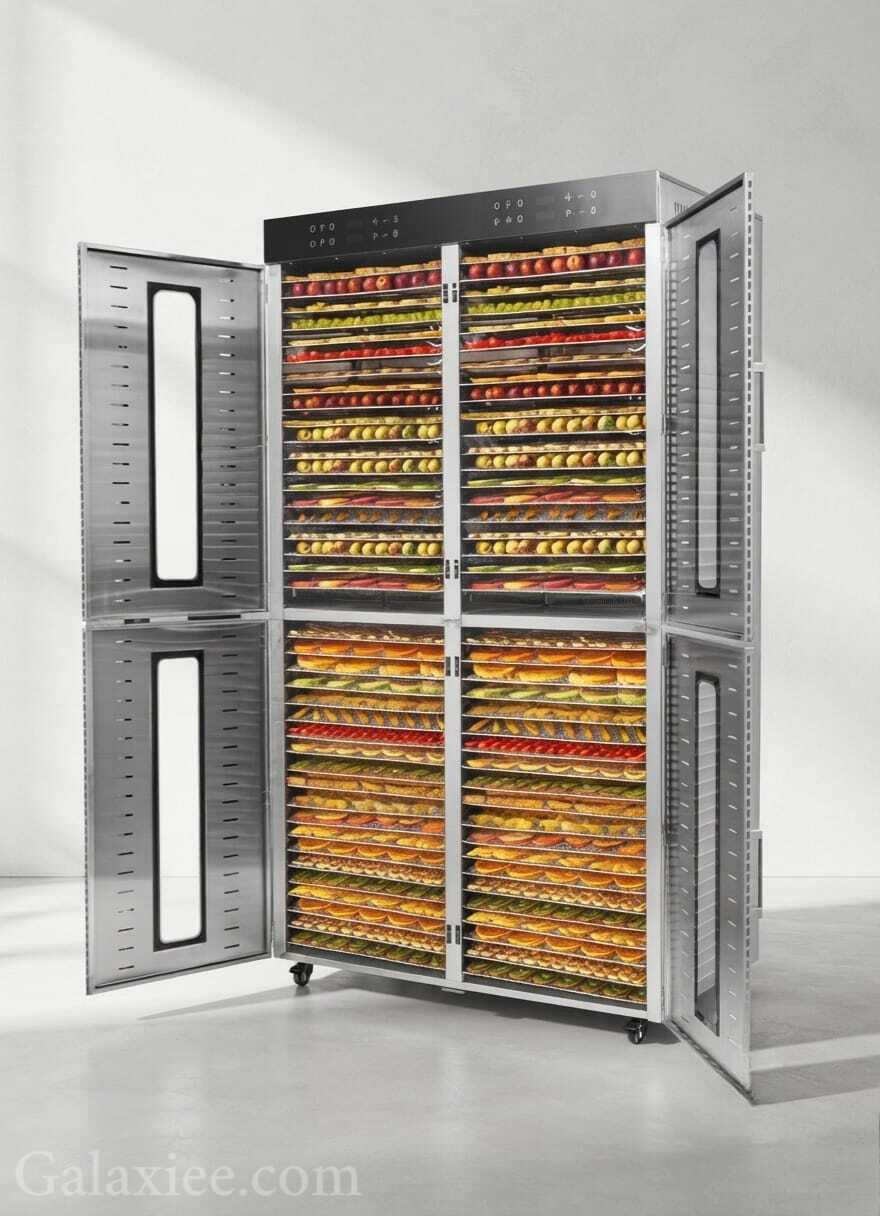 Stainless Steel 80 Tray Food Dehydrator – Commercial Electric Fruit & Meat Dryer Machine