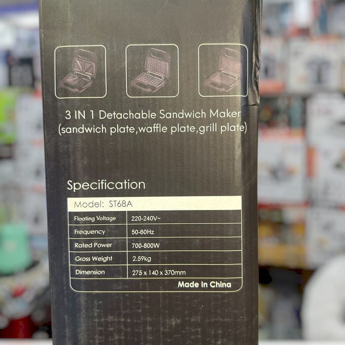 Kealive 3-in-1 Sandwich Maker & Grill Maker
