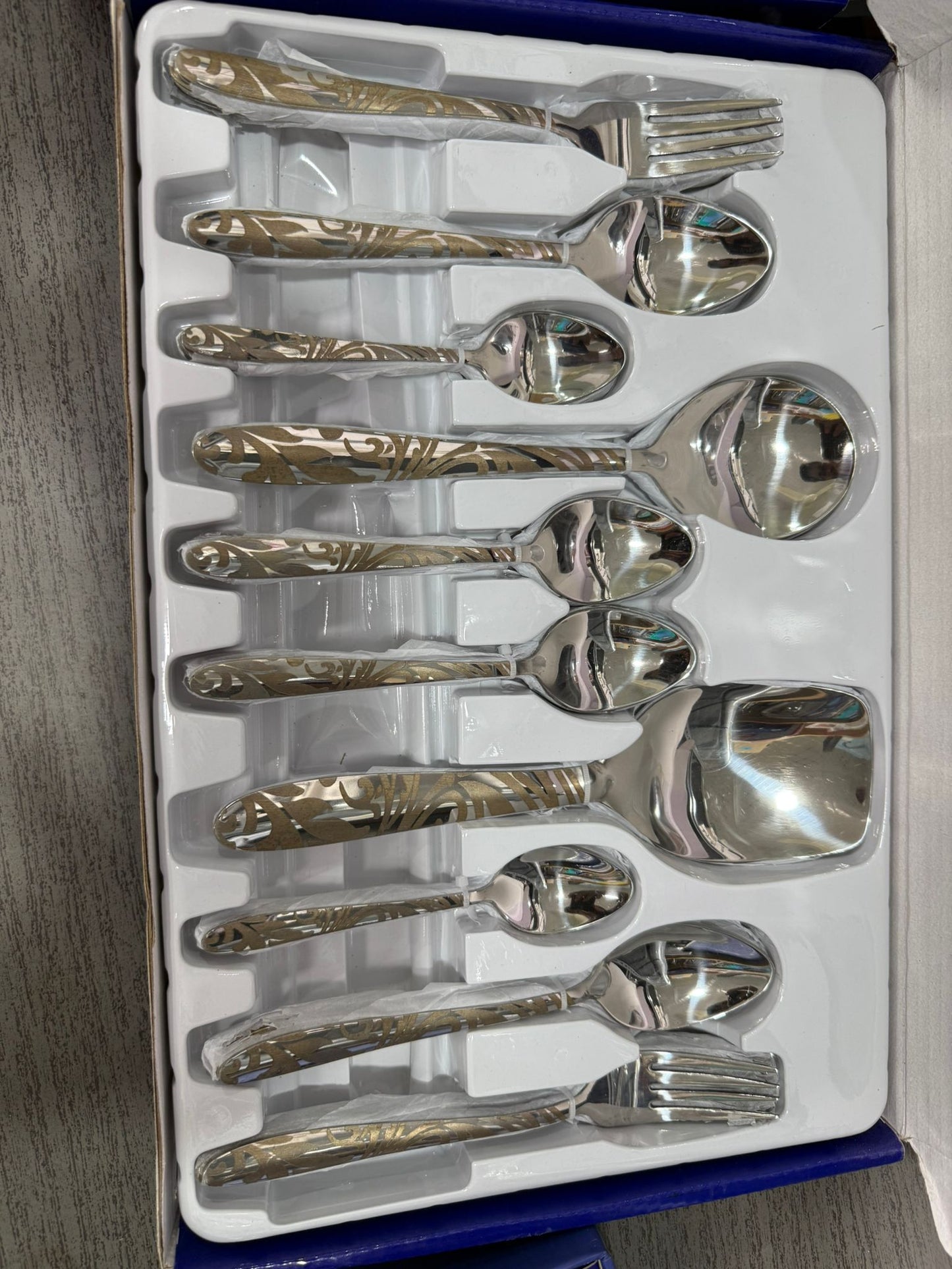 Arshia German Royal Gold Cutlery Set – 53 Pcs