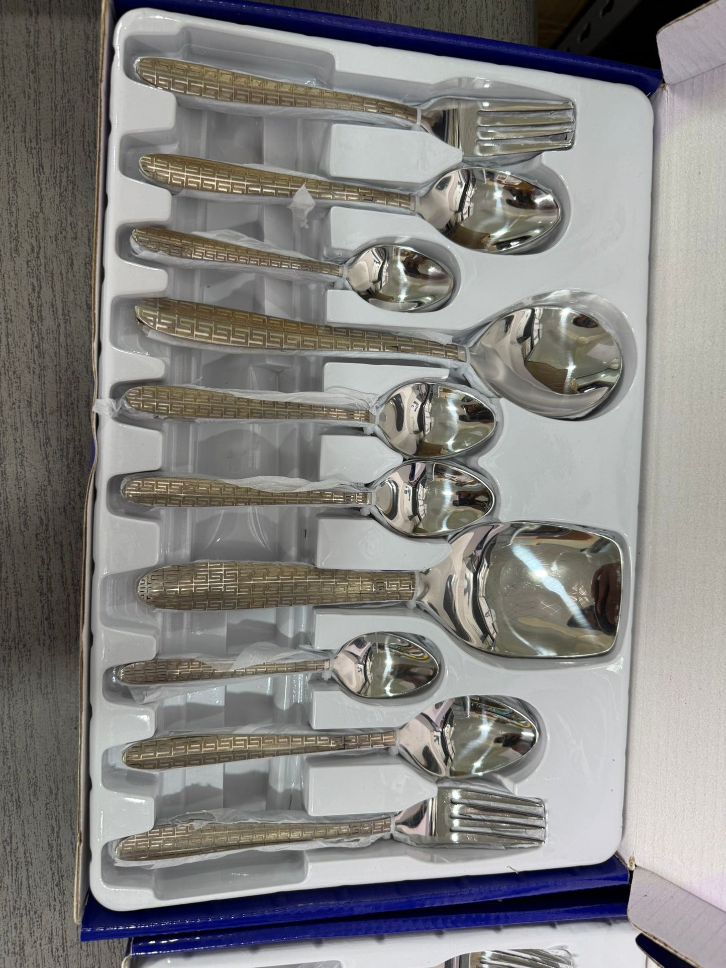 Arshia German Royal Gold Cutlery Set – 53 Pcs