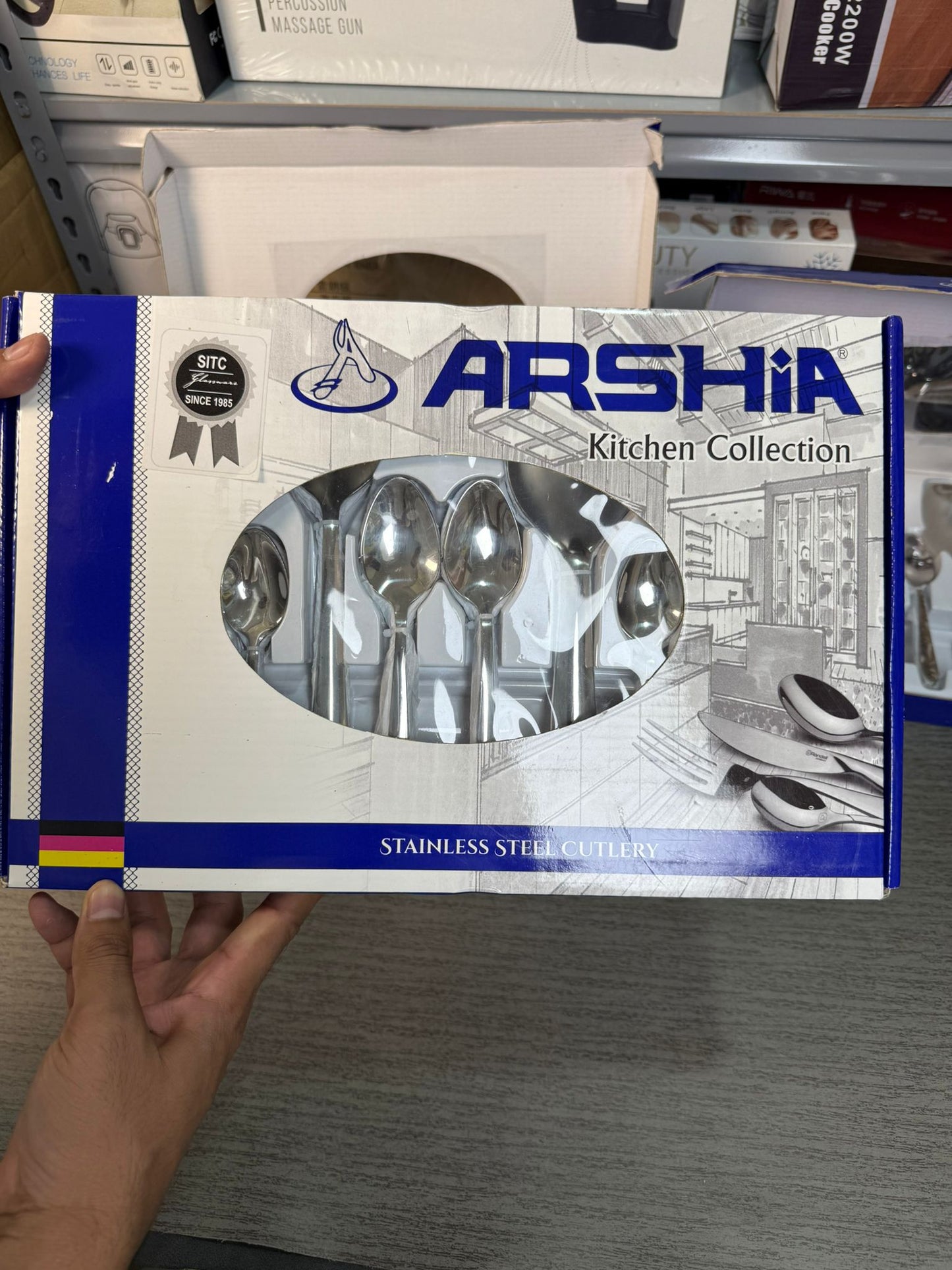 Arshia German Royal Gold Cutlery Set – 53 Pcs