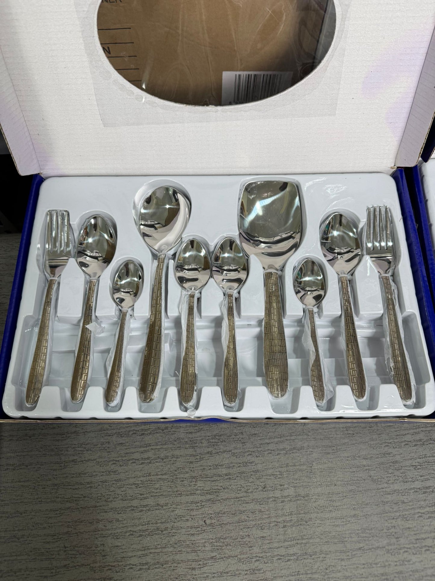 Arshia German Royal Gold Cutlery Set – 53 Pcs
