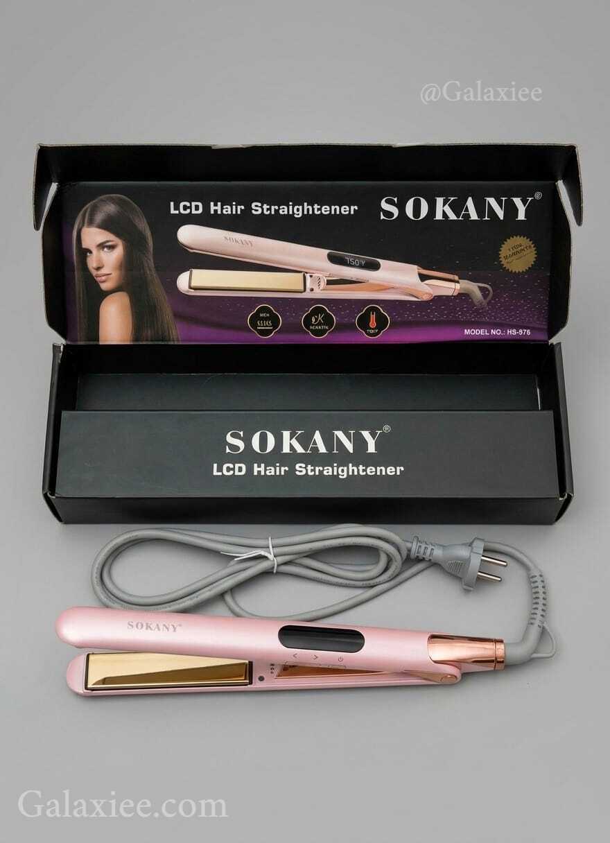 Sokany HS-976 LCD Hair Straightener – Variable Temperature Control