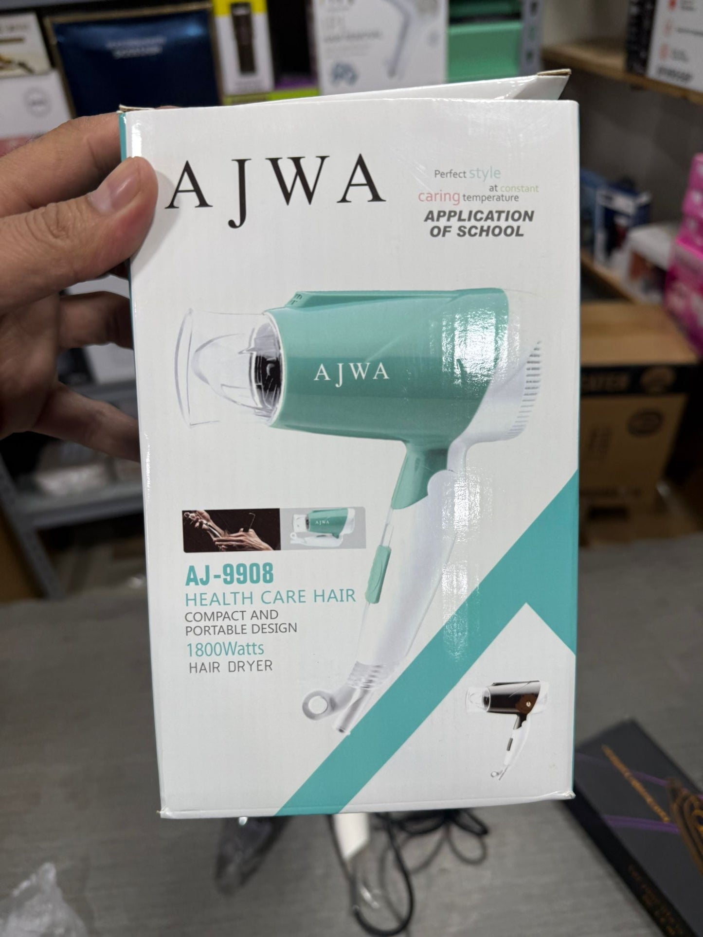 AJWA AJ-9908 1800W Portable Hair Dryer - Buy Online Pakistan | Galaxiee.com