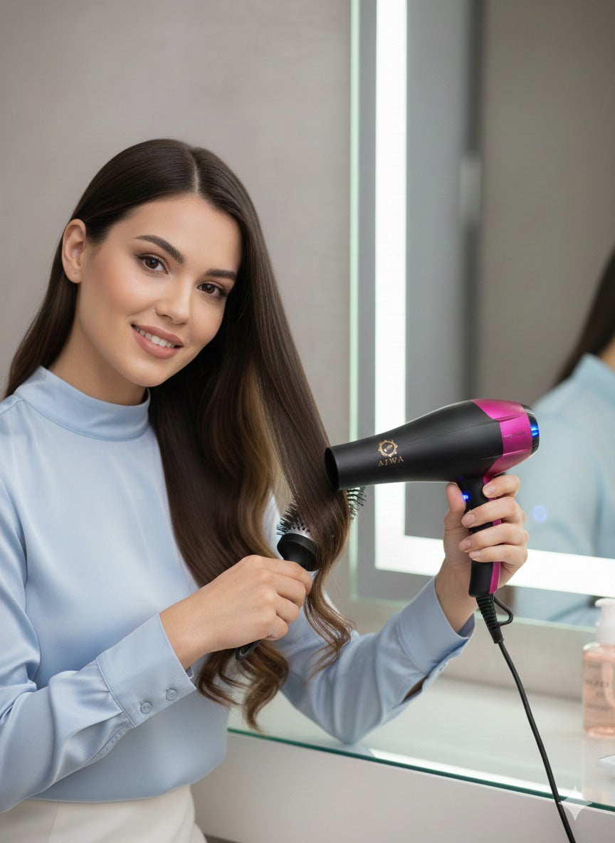 AJWA Pro Hair Dryer AJW-01 - Ionic Turbo Constant Temperature Professional Blow Dryer - Buy Online Pakistan | Galaxiee.com