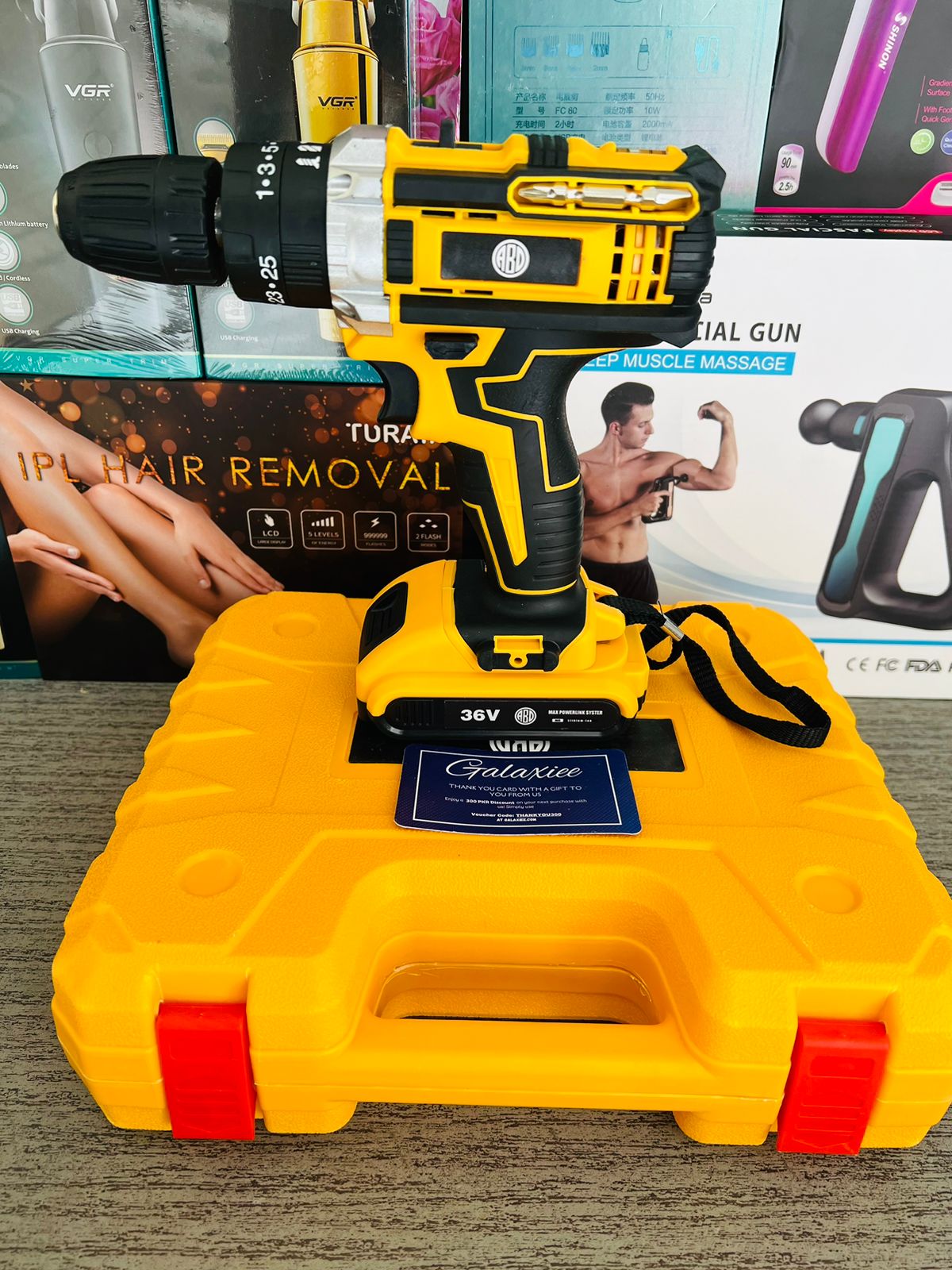 AMAZON LOT 36V ABD DRILL MACHINE AND SCREW DRIVER - Galaxiee.com