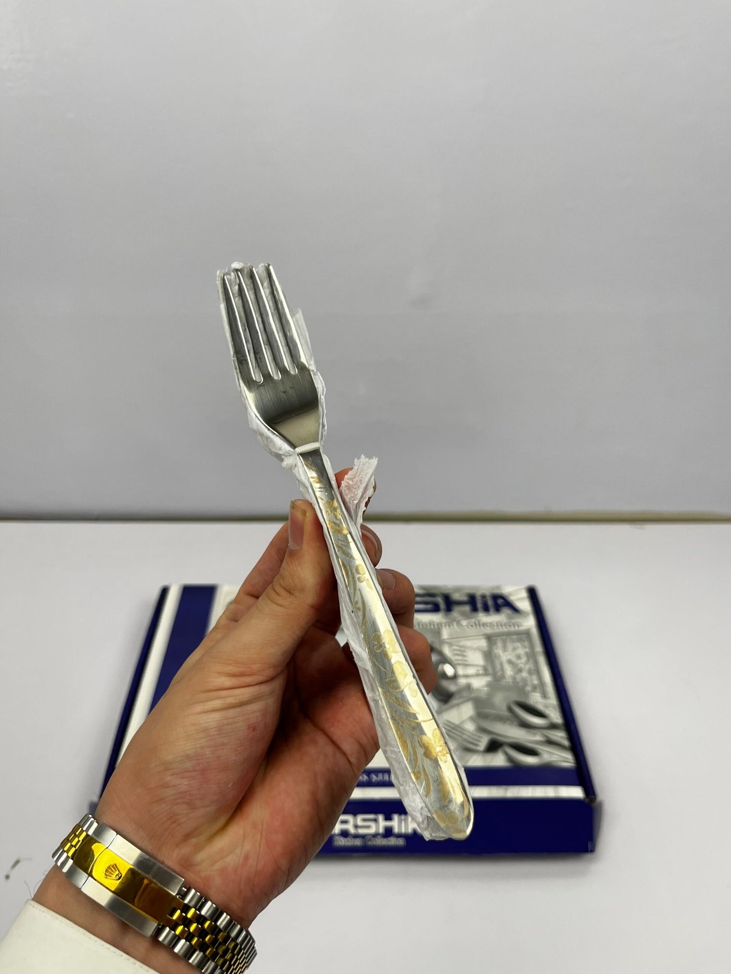 Arshia German Royal Gold Cutlery Set – 53 Pcs