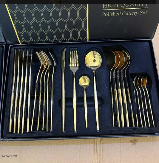 Black Cutlery set - Buy Online Pakistan | Galaxiee.com