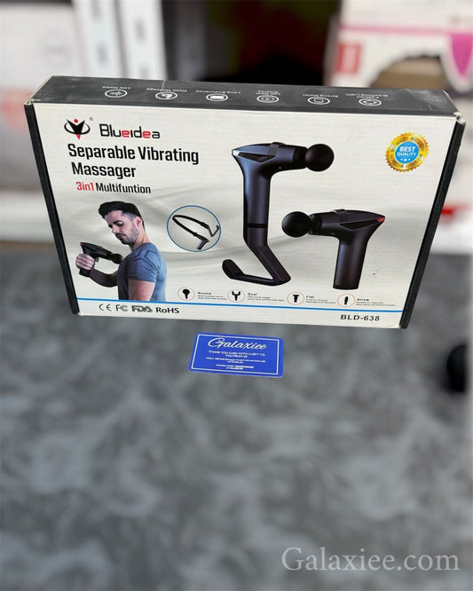 Blueidea BLD-638 3-in-1 Separable Vibrating Body Massager Gun - Buy Online Pakistan | Galaxiee.com