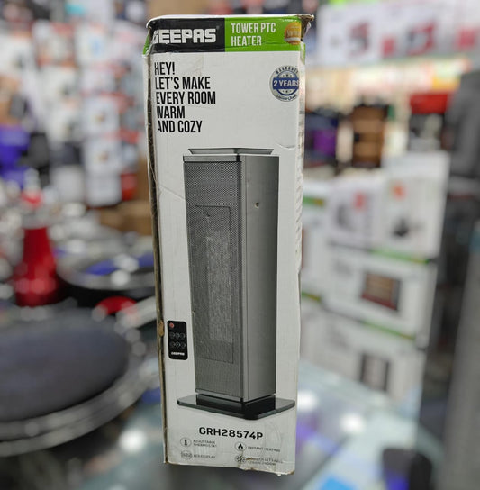 Geepas PTC Ceramic Fan Heater – GRH28574P | 2400W High-Efficiency Room Heater with LED D - Buy Online Pakistan | Galaxiee.com