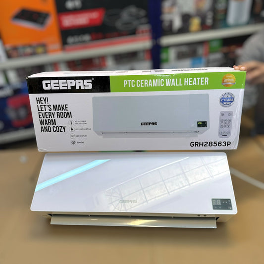 Geepas PTC Ceramic Wall Heater GRH28563P | 2000W Smart Wall-Mounted Heater - Buy Online Pakistan | Galaxiee.com