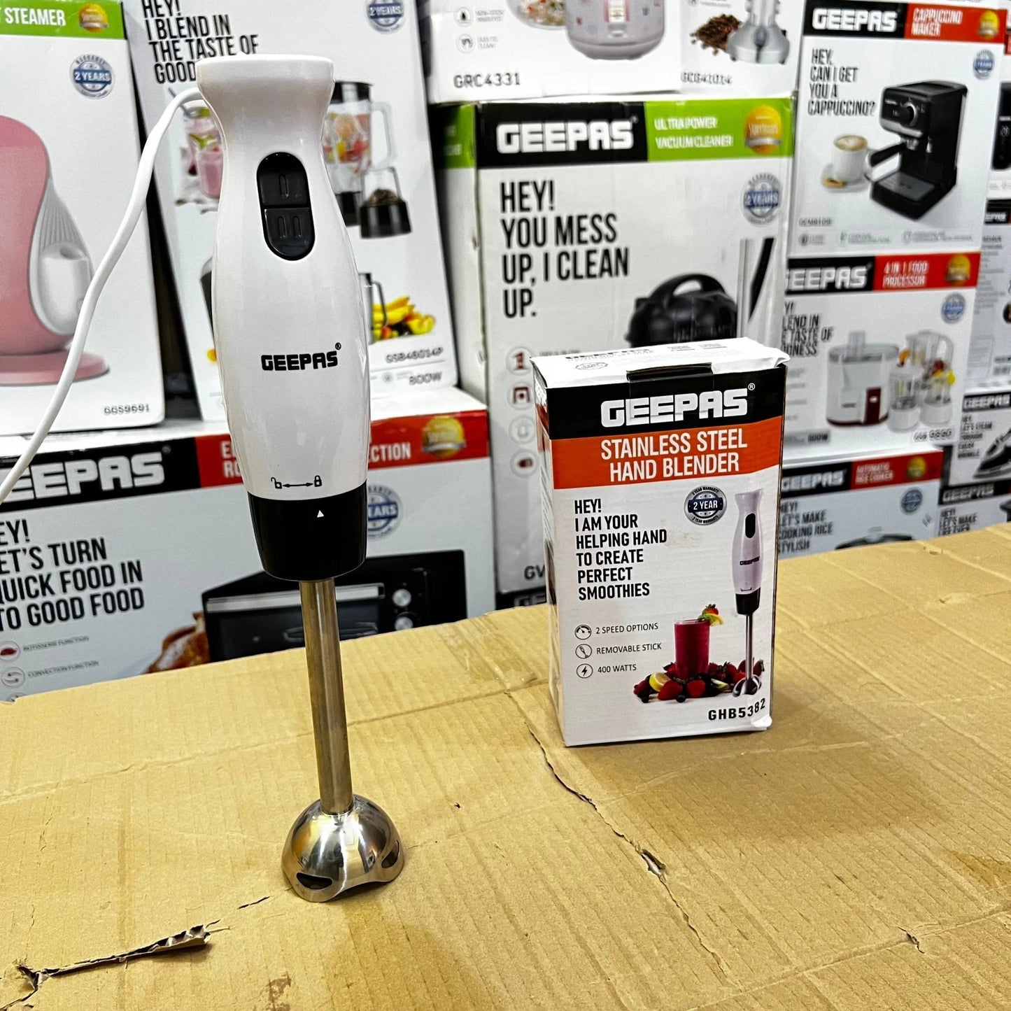 Geepas Stainless Steel Hand Blender GHB5382 - Galaxiee.com