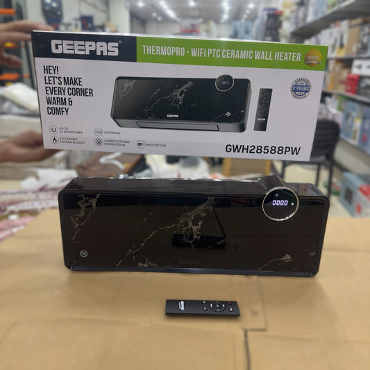 Geepas Thermopro WiFi PTC Ceramic Wall Heater 28588 – 2000W Smart Heater with Remote, Ti - Buy Online Pakistan | Galaxiee.com