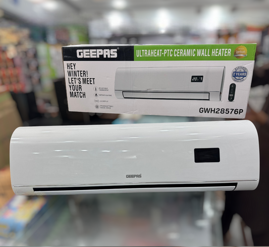 Geepas Wall-Mount Large Heater – Model 28576P | Powerful Indoor Heating Solution - Buy Online Pakistan | Galaxiee.com