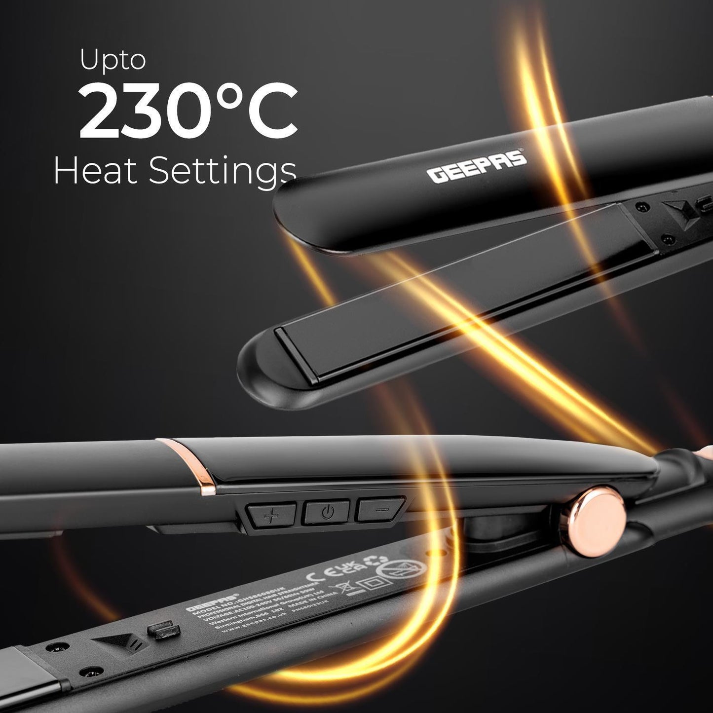 Geepass Digital Hair Straightener – GHS86003NY - Galaxiee.com