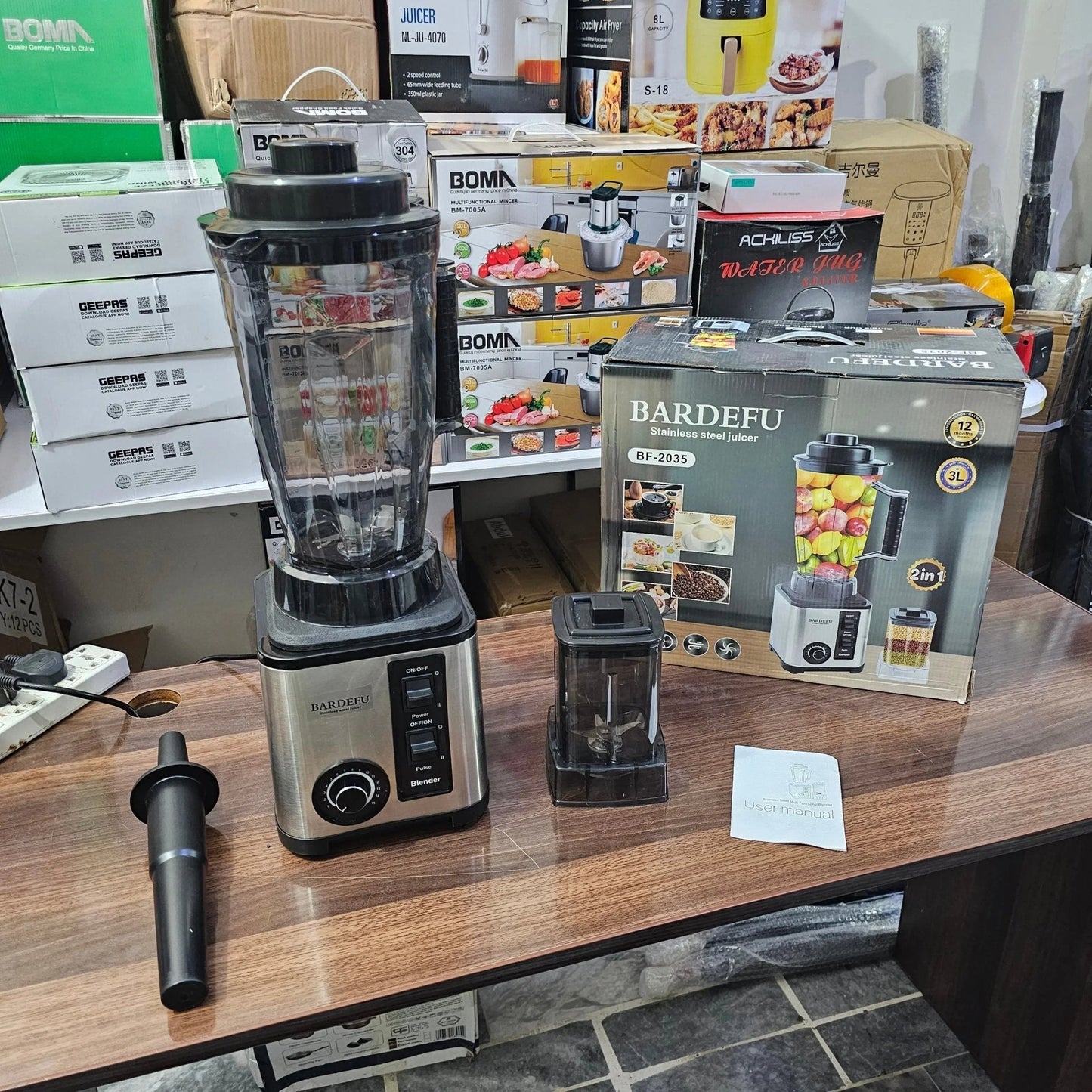 German Lot Imported Bardefu 2-in-1 Blender - Buy Online Pakistan | Galaxiee.com