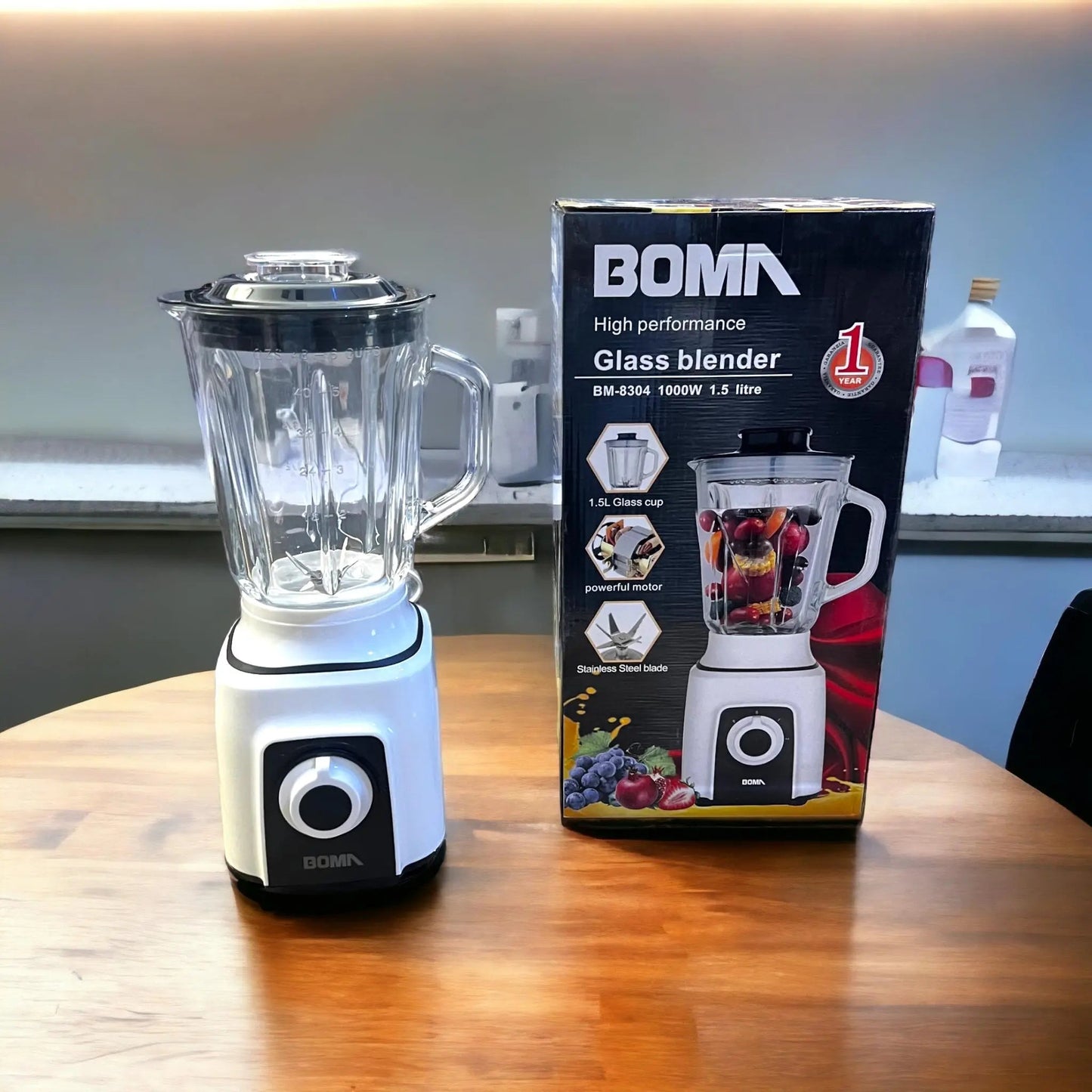 German Lot Imported Boma 1.5L Glass Blender - Galaxiee.com