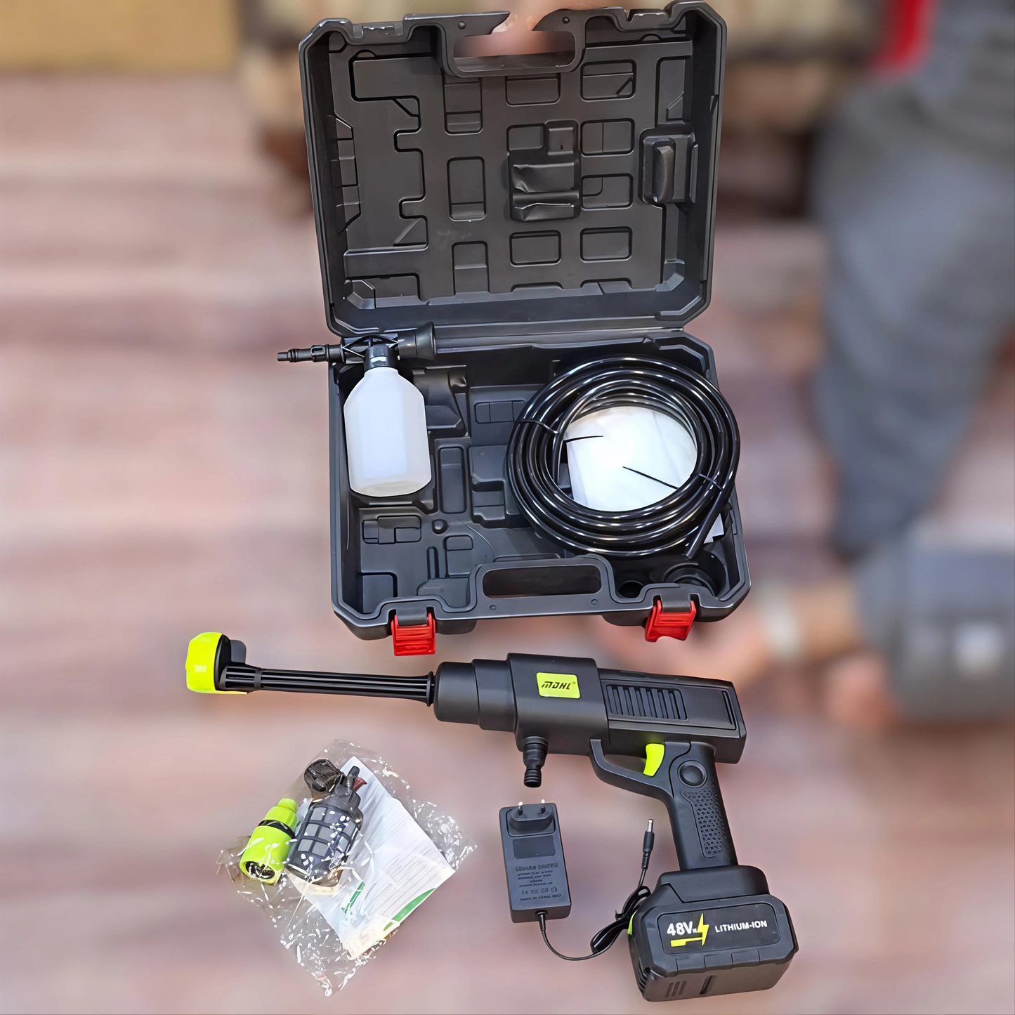 MDHL touch solar & car pressure washer 48v battery