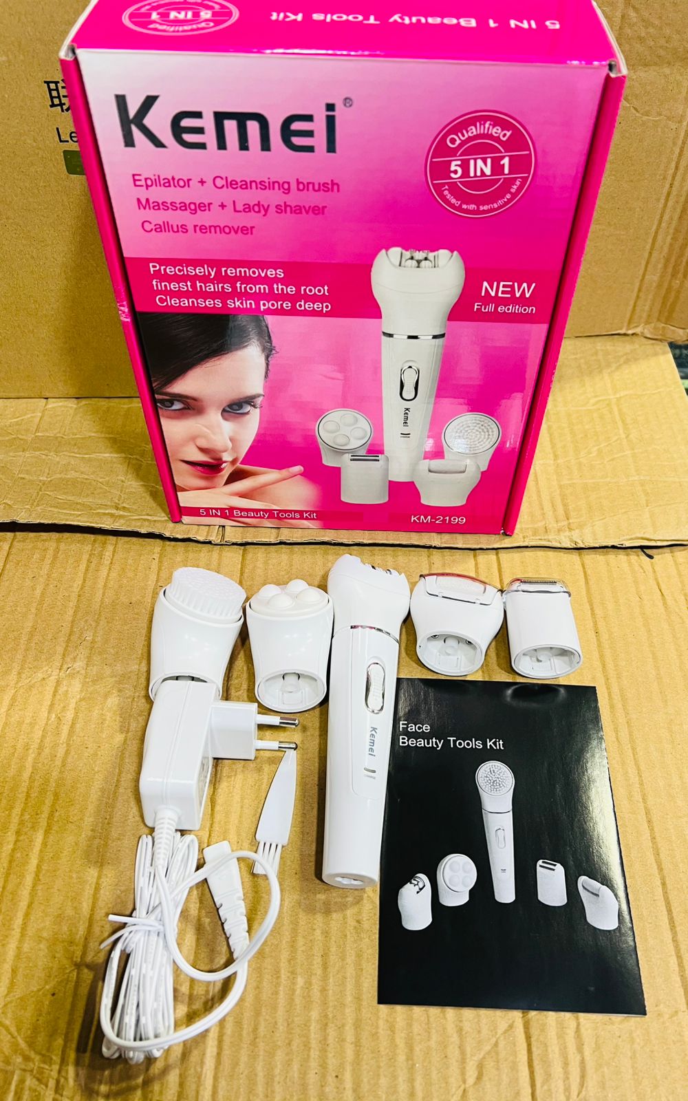 KM - 2199 5 in 1 Shaver Epilator - Galaxiee.com