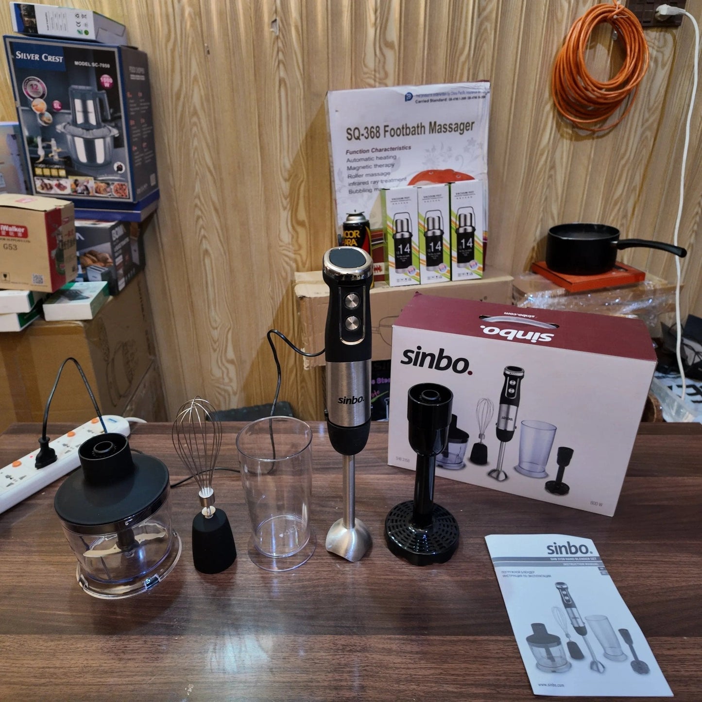 Lot Imported Sinbo 4 - in - 1 Hand Blender & Chopper Set - Galaxiee.com