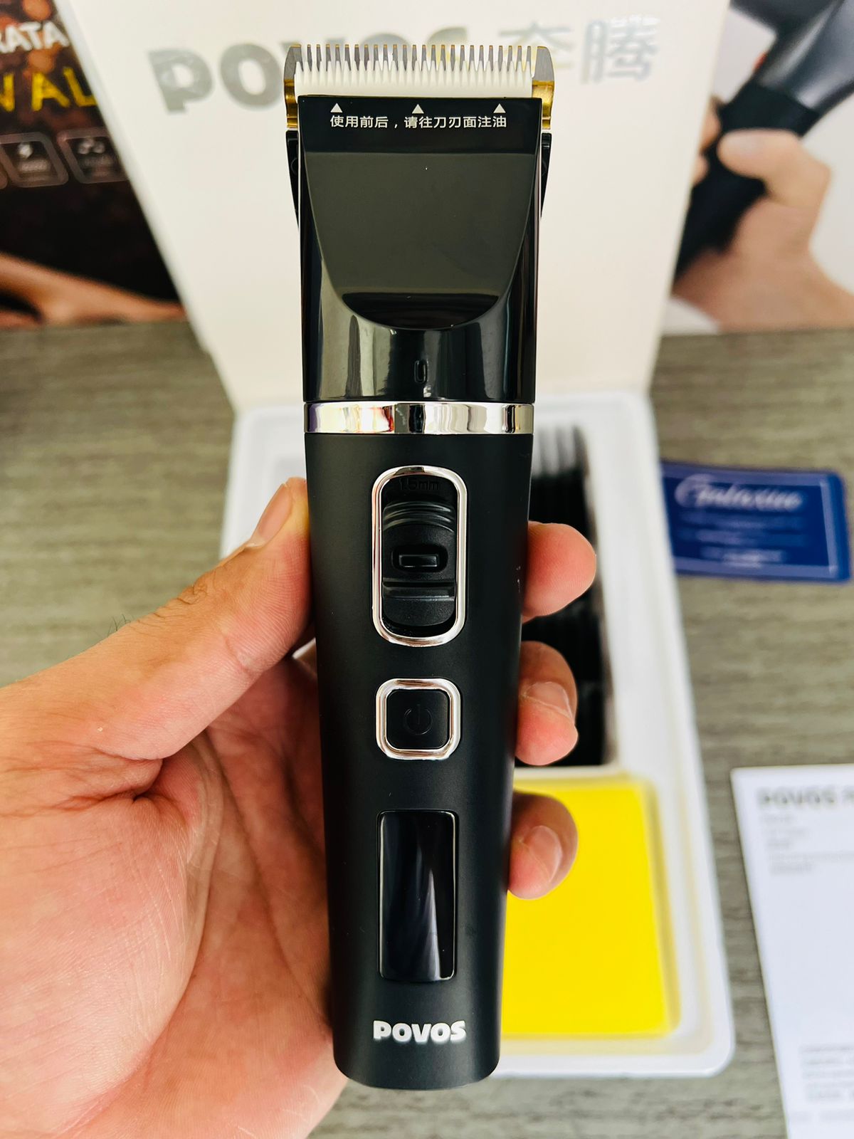 Povos PW-238 Cordless Hair Trimmer & Clipper | Precision Grooming - Buy Online Pakistan | Galaxiee.com
