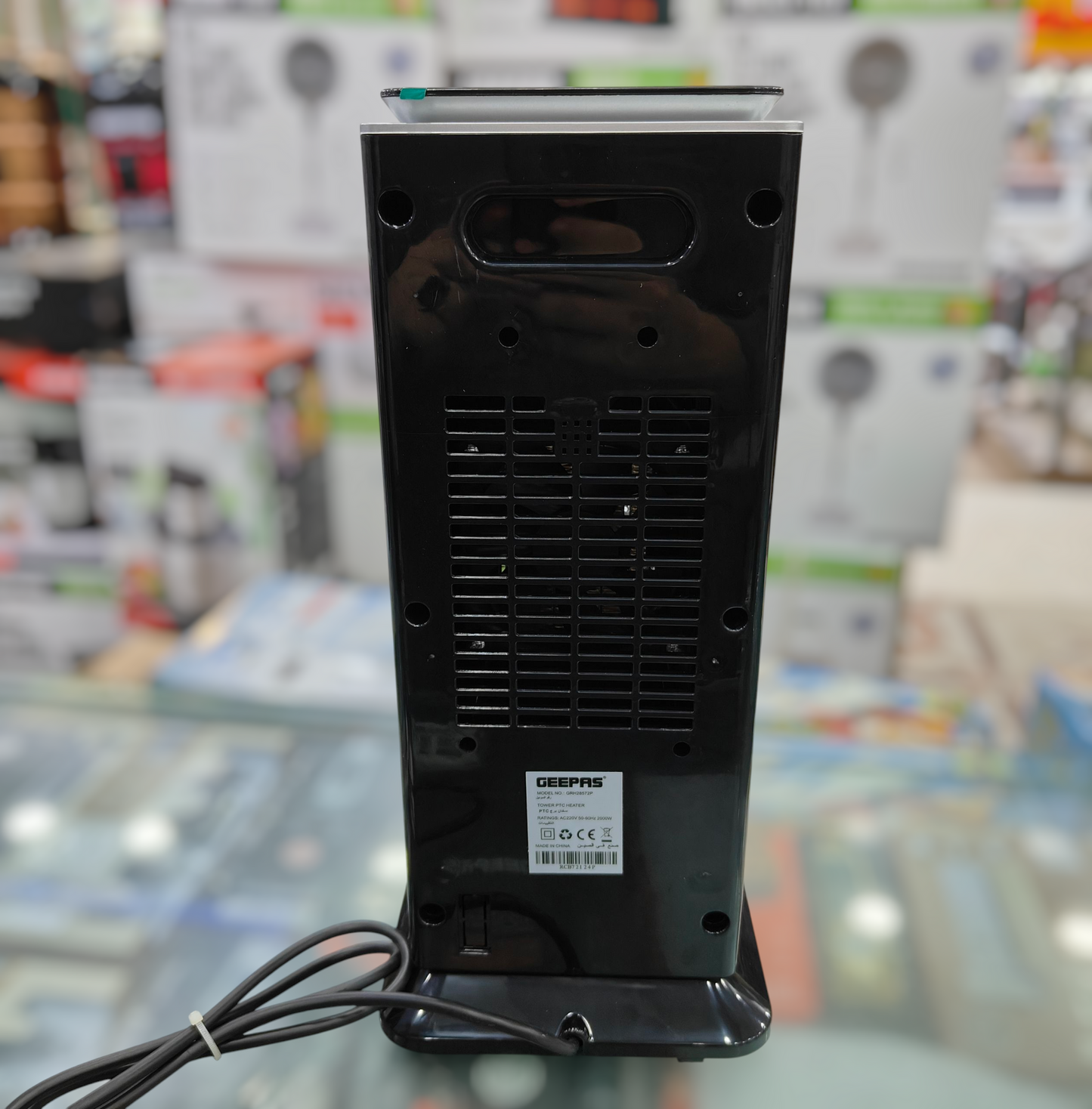 Geepas PTC Touch Remote Ceramic Fan Heater GRH28572P – 2000W Fast Room Heating