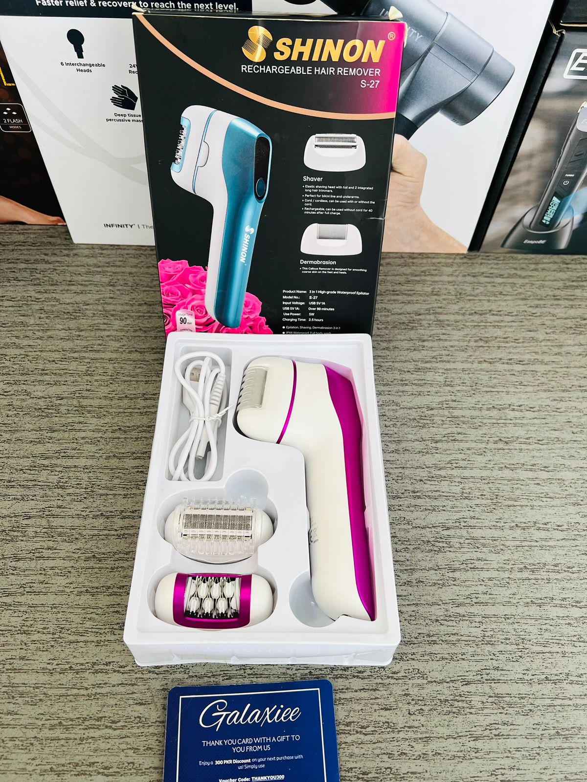 Shinon Epilator for Women with 3 in 1 - Galaxiee.com