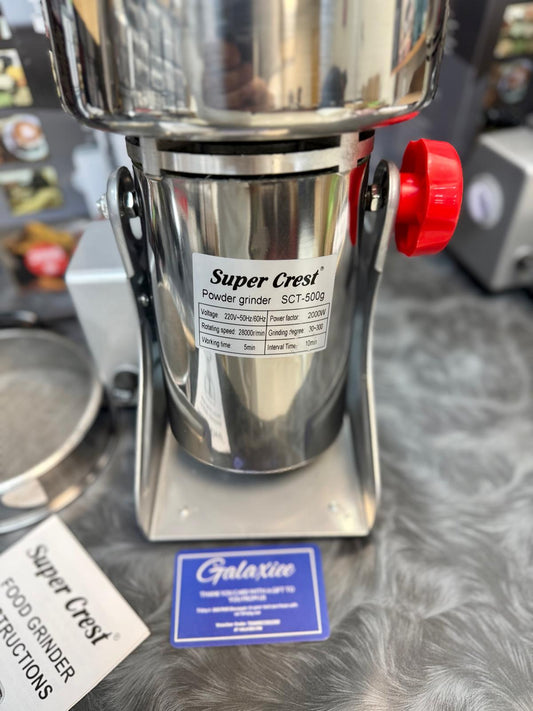 Super Crest SCT-500g Stainless Steel Powder Grinder – 2000W High-Speed Electric Spice & - Buy Online Pakistan | Galaxiee.com