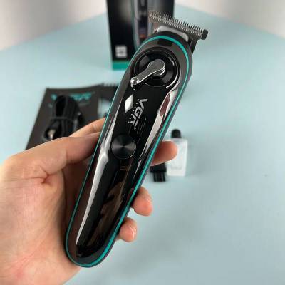 VGR V-075 Hair Clipper Hair Trimmer Professional Beard Trimmer Rechargeable Cordless Electric T-Blade Zero Cutting Machine