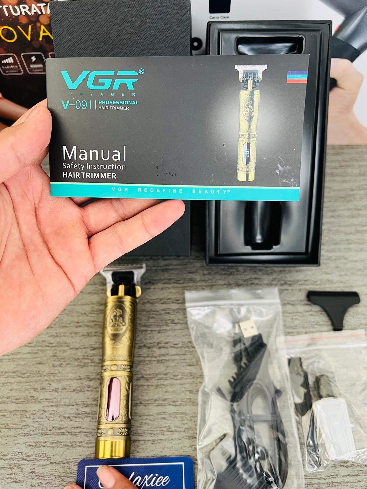 VGR V-091 T-Blade Cordless Hair Clipper – Precision & Durability for Professional Groomi - Buy Online Pakistan | Galaxiee.com