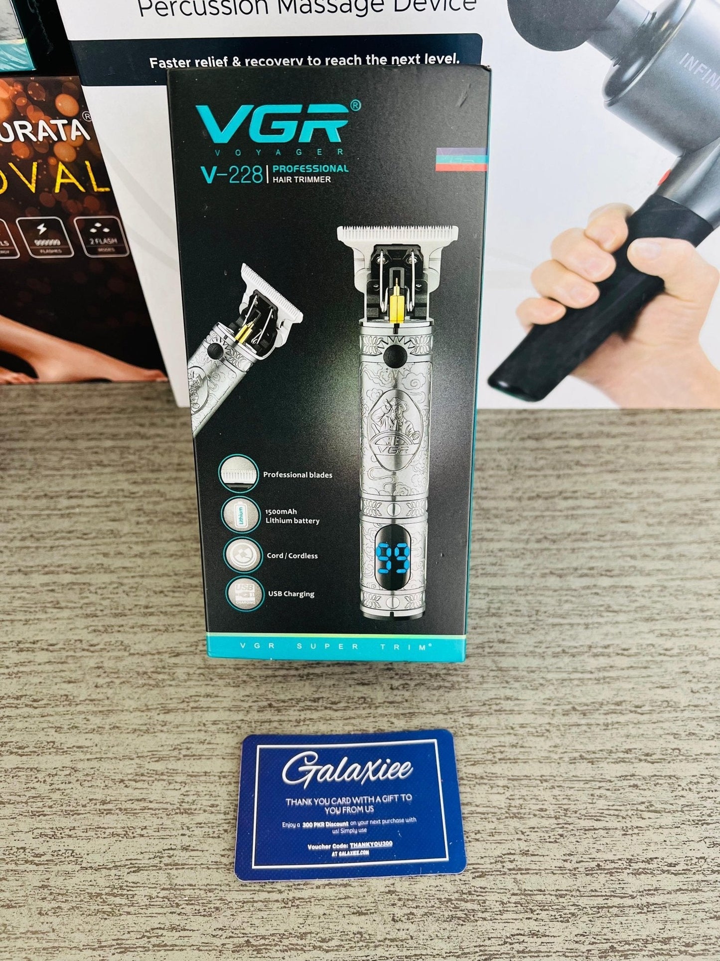 VGR V - 228 Professional Cordless Hair Trimmer – Precision Metal Body & Zero Cutting - Galaxiee.comHair Trimmer #Kemai#Vgr
